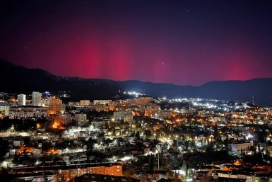 Потрясающее явление наблюдали в Крыму Телеграм-канал &quotКрымский&quot (18+)