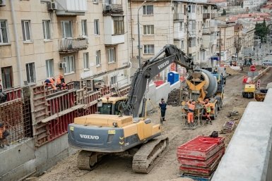 Ремонт на ул. Адмирала октябрьского продолжается Соцсети М. Развожаева