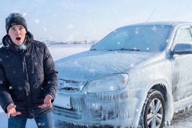 Дернул дверь - остался без ручки: что делать, если машина примёрзла ИИ Kandinsky (18+)