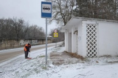 Город очищают от снега Соцсети Павла Иено