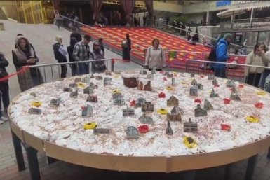 Кадр из видео Соцсети Бахчисарайского парка миниатюр