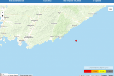 Землетрясение магнитудой 4,4 произошло у берегов Приморья Eqalert (18+)
