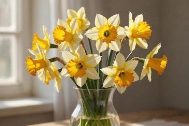 Нарциссы как только с клумбы: ¼ ложки в вазу - стоят свежие 10 дней