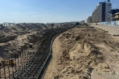 В Крыму набережную по проекту "Золотые пески" строят с опережением графика