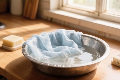 Растворите в воде 50 г - тюль побелеет на глазах: старинный метод из Франции