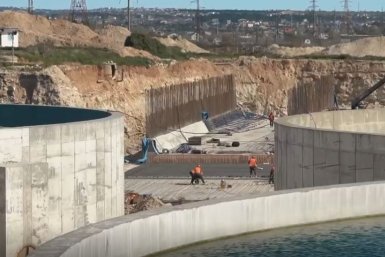 В Севастополе на строительстве КОС "Южные" завершили самый трудоемкий этап