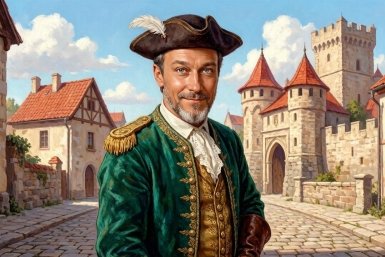 Кадр из фильма &quotТот самый Мюнхгаузен&quot (0+) Создано с помощью ИИ