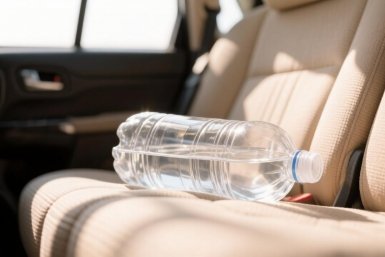 Почему категорически нельзя оставлять пластиковую бутылку с водой на сиденье авто в майскую жару