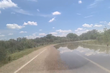 Из-за подъёма воды в реке Кума затопило трассу в Будённовском округе Ставрополья Госавтоинспекция Ставрополья
