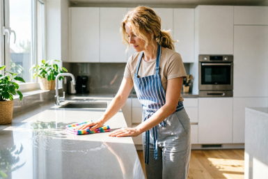 3 капли - и кухонные шкафы чище новых: ни липкого налета, ни отпечатков, ни пыли - лайфхак