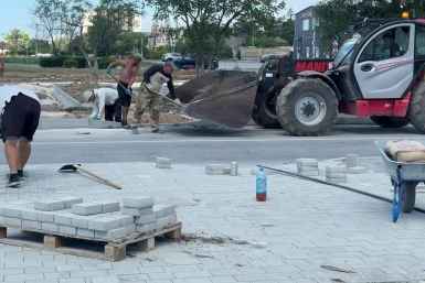 В Евпатории благоустройство на 2-й Гвардейской Армии движется к финалу