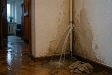 Опасный ремонт: лопнула труба в стене — когда платит не только ЖКХ, но и сосед