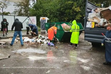 В Севастополе за сутки вывезли более 575 тонн отходов после простоя в уборе