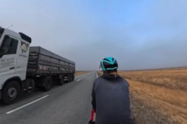 &quotЯ дома&quot: путешественник Ставрополя заехал в родной город на пути из Владивостока в Кейптаун соцсети Владислава Мишина