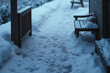 Первый гололёд приходит внезапно Сгенерировано ИИ