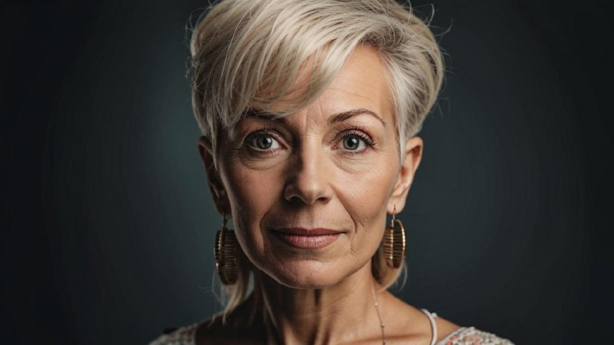 Элегантные стрижки всем, кому за 60 лет - подойдут для круглого лица и пухлых щек ИИ &quotКандинский&quot (18+)