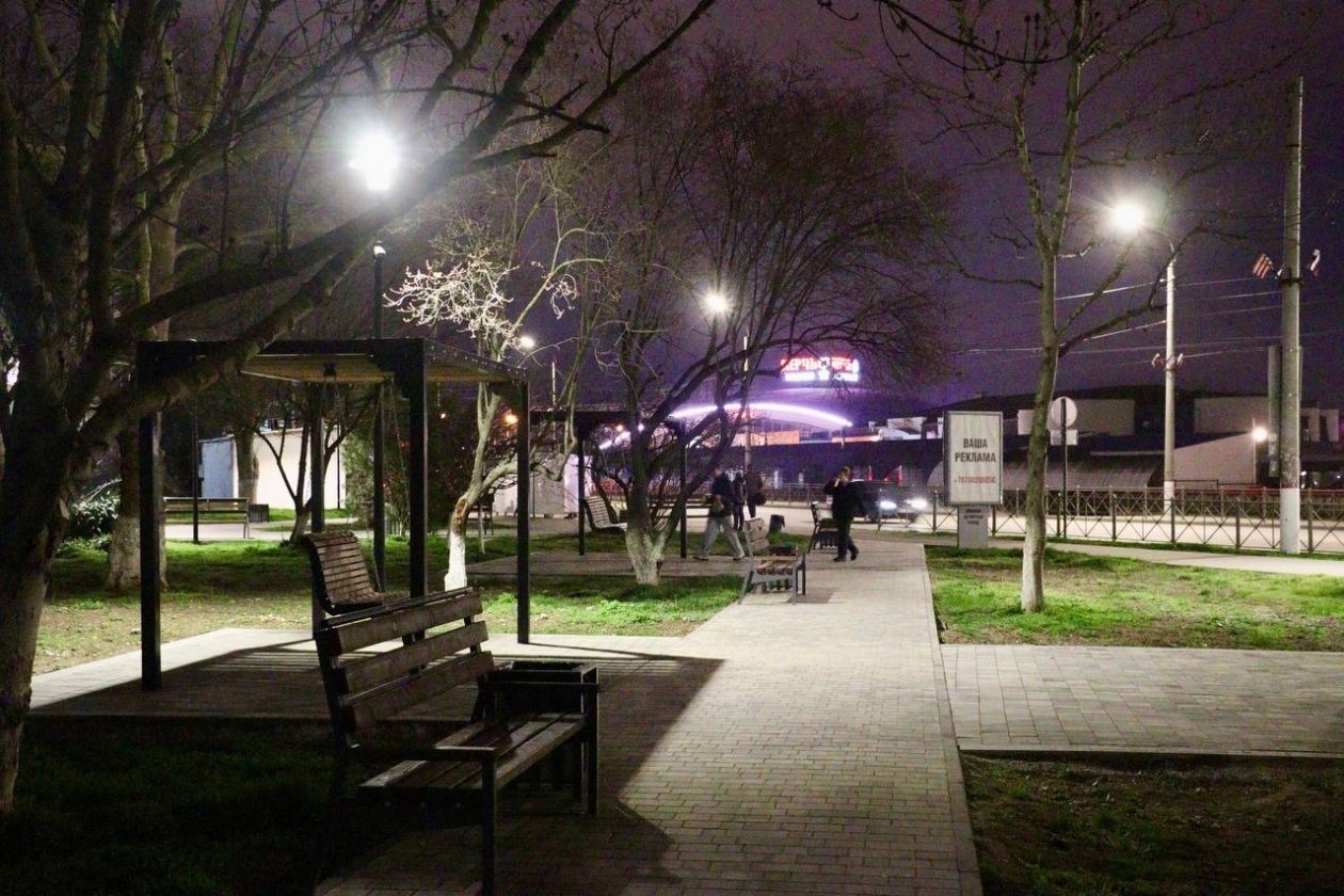 Систему наружного освещения запустили в районе автовокзала Соцсети О. Каторгина