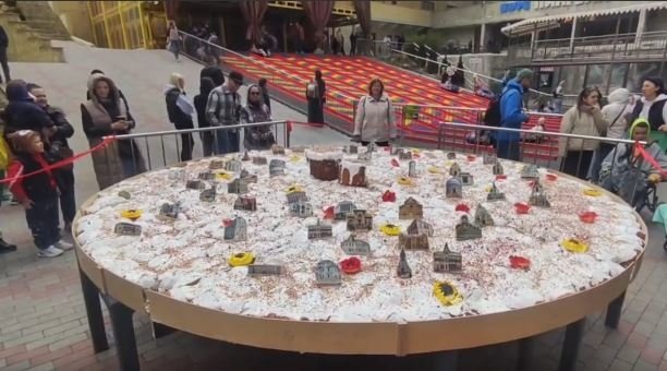 Кадр из видео Соцсети Бахчисарайского парка миниатюр