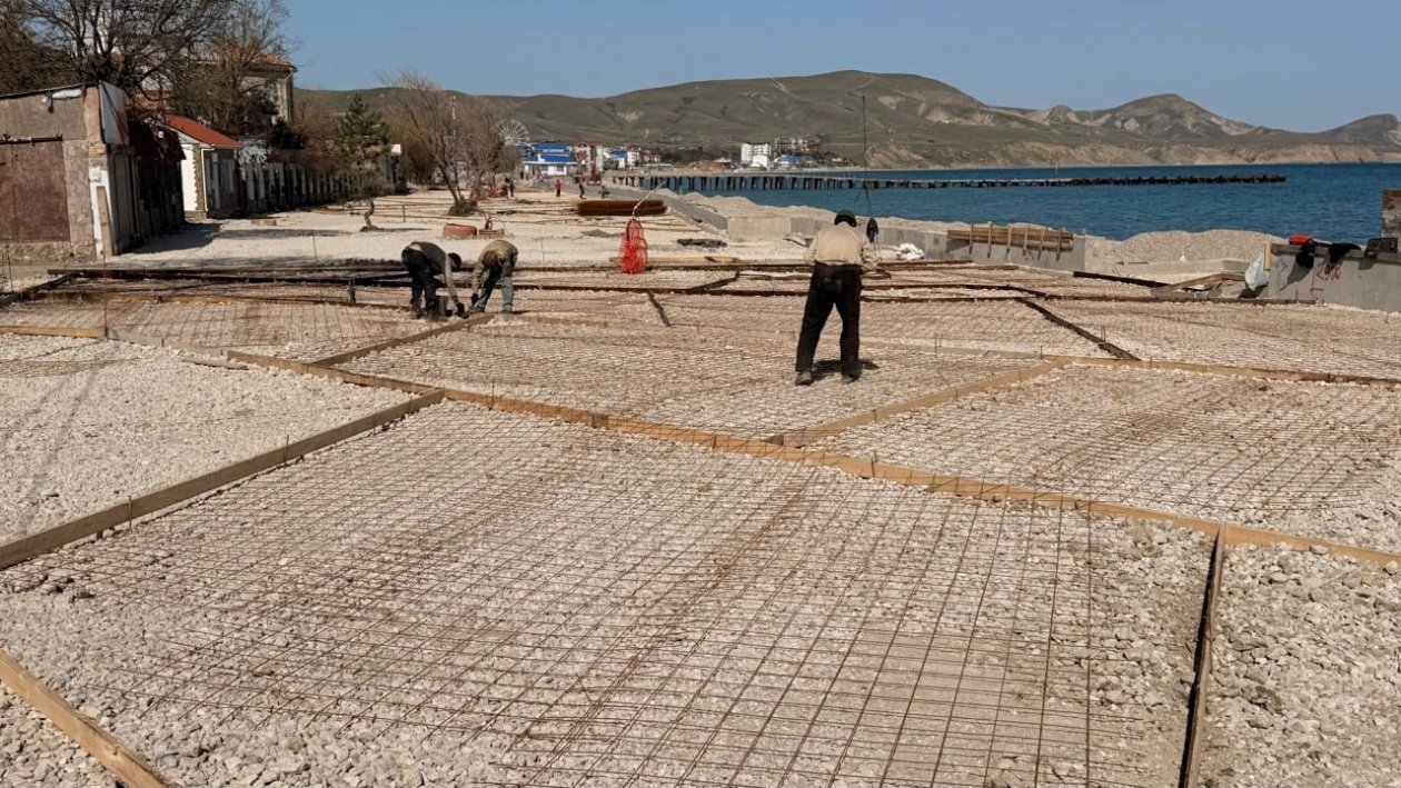 Набережная готова на 84% Минстрой Крыма