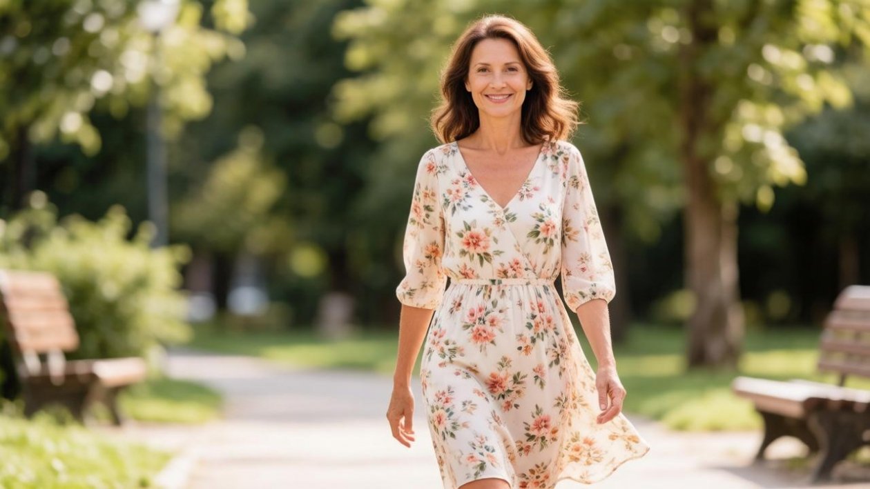 Платья с эффектом &quotминус 10 кг&quot - находка для женщин 50+: скрывают живот и идеальны для летней жары Создано при помощи ИИ
