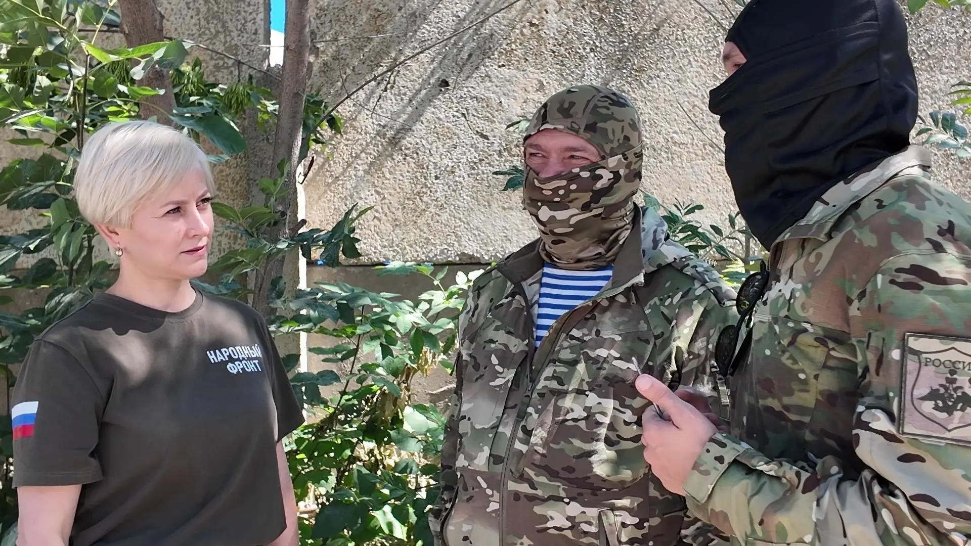 Общественники побывали на передовой Народный фронт Крыма